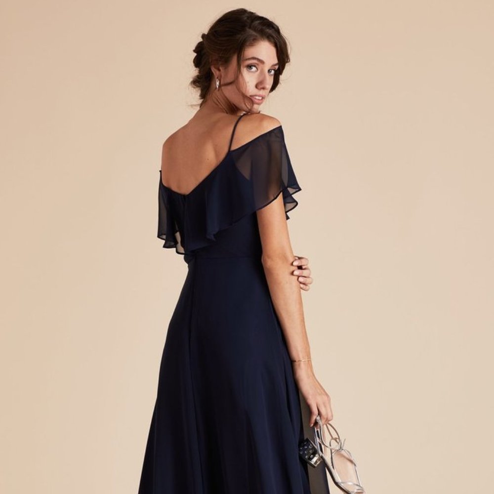 Birdy Grey Navy Jane Convertible Floor-Length Dress